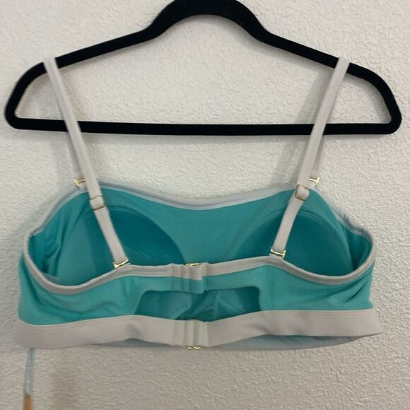 NWT- Kona Sol- blue and white terry cloth bikini- Size 1X (16-18) - Picture 11 of 16